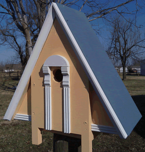 Alpine Bird House - Colonial Blue