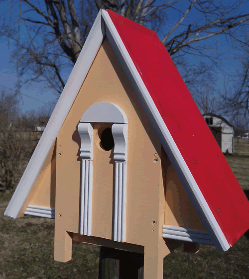 Alpine Bird House - Red