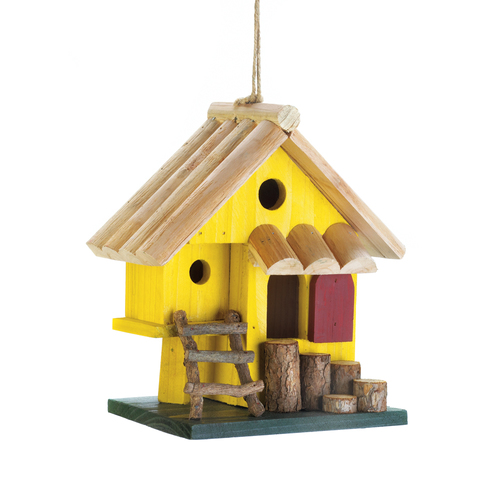 Cozy Yellow Bird House