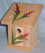 Hand painted birdhouse