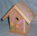 Unique hand painted birdhouse