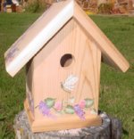 Hand Painted Bird House