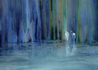 Two Egrets Notecards